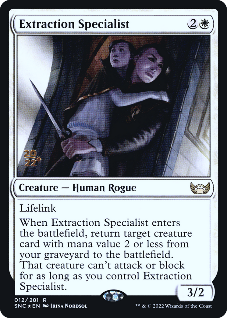Extraction Specialist (PRE-012) [Streets of New Capenna Promos] Foil MTG Single Wizards of the Coast