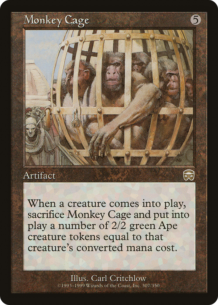 Monkey Cage (MMQ-307) [Mercadian Masques] Foil MTG Single Wizards of the Coast