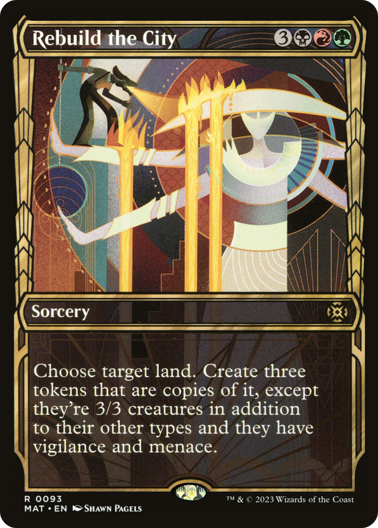Rebuild the City (MAT-093) [March of the Machine: The Aftermath] (Showcase) Foil MTG Single Wizards of the Coast