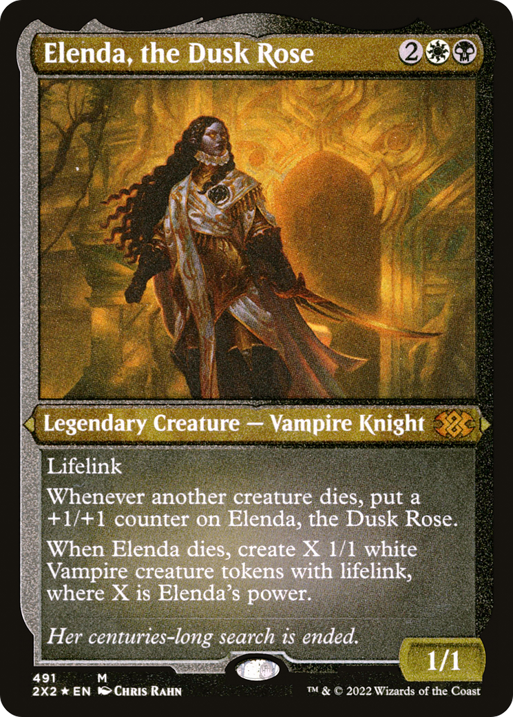 Elenda, the Dusk Rose (Foil Etched) (2X2-491) [Double Masters 2022] Foil MTG Single Wizards of the Coast