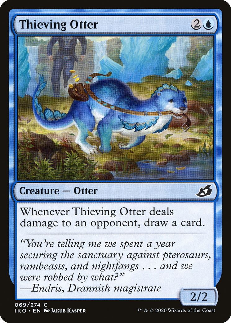 Thieving Otter (IKO-069) [Ikoria: Lair of Behemoths] MTG Single Wizards of the Coast