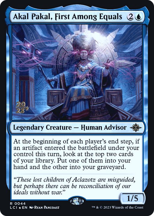 Akal Pakal, First Among Equals (PRE-044) [The Lost Caverns of Ixalan Promos] Foil MTG Single Wizards of the Coast