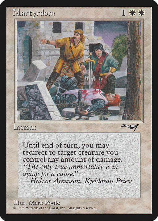 Martyrdom (ALL-10B) [Alliances] MTG Single Wizards of the Coast