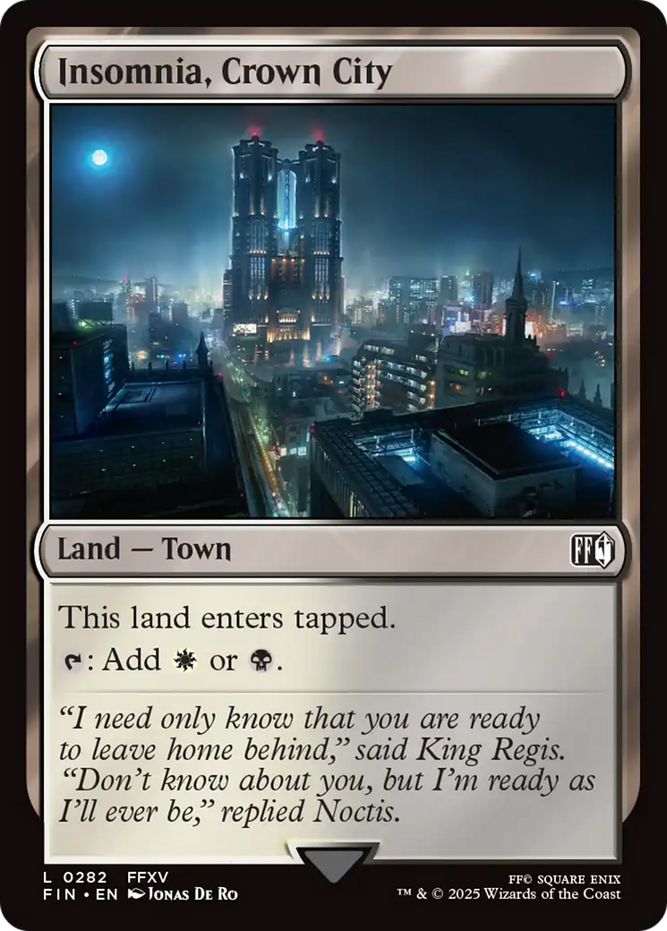 Insomnia, Crown City (FIN-282) [FINAL FANTASY] Foil MTG Single Wizards of the Coast