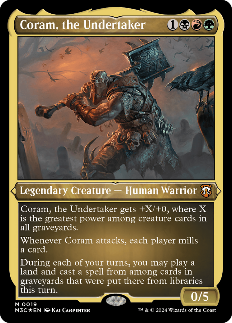 Coram, the Undertaker (M3C-019) [Modern Horizons 3 Commander] Etched Foil MTG Single Wizards of the Coast