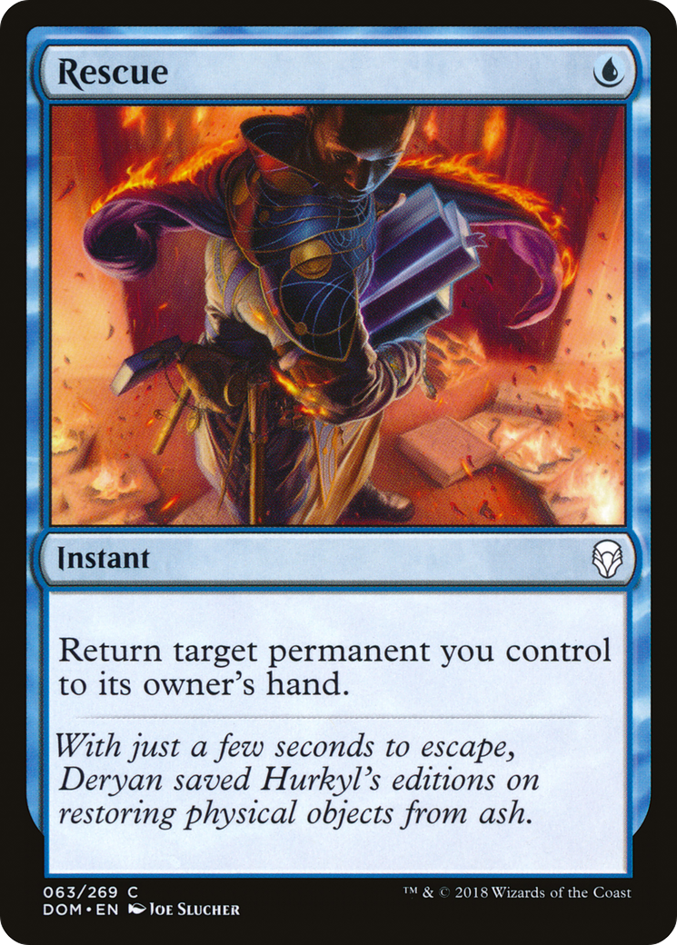 Rescue (DOM-063) [Dominaria] Foil MTG Single Wizards of the Coast