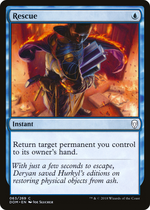 Rescue (DOM-063) [Dominaria] Foil MTG Single Wizards of the Coast