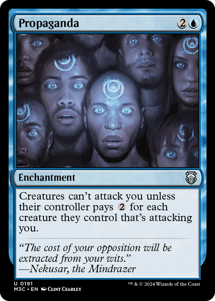 Propaganda (M3C-191) [Modern Horizons 3 Commander] MTG Single Wizards of the Coast