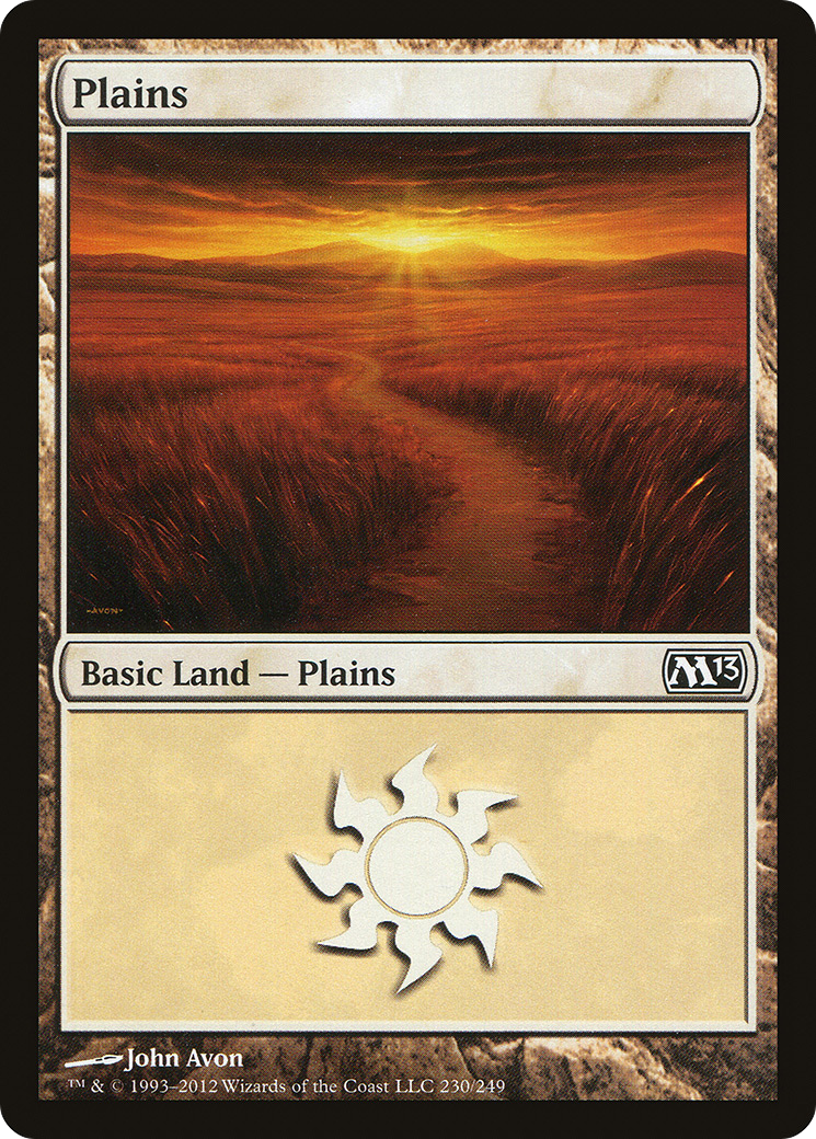 Plains (M13-230) [Magic 2013] Foil MTG Single Wizards of the Coast