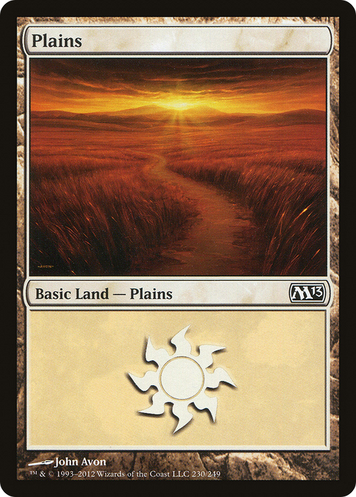 Plains (M13-230) [Magic 2013] Foil MTG Single Wizards of the Coast