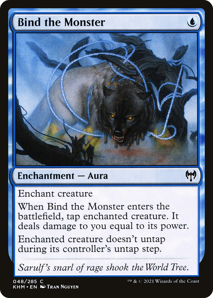 Bind the Monster (KHM-048) [Kaldheim] MTG Single Wizards of the Coast