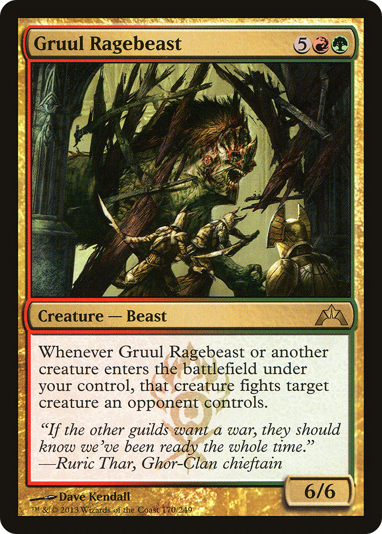 Gruul Ragebeast (GTC-170) [Gatecrash] MTG Single Wizards of the Coast