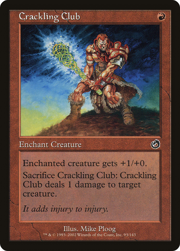 Crackling Club (TOR-093) [Torment] Foil MTG Single Wizards of the Coast