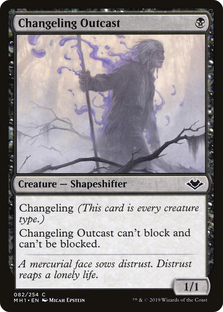 Changeling Outcast (MH1-082) [Modern Horizons] MTG Single Wizards of the Coast