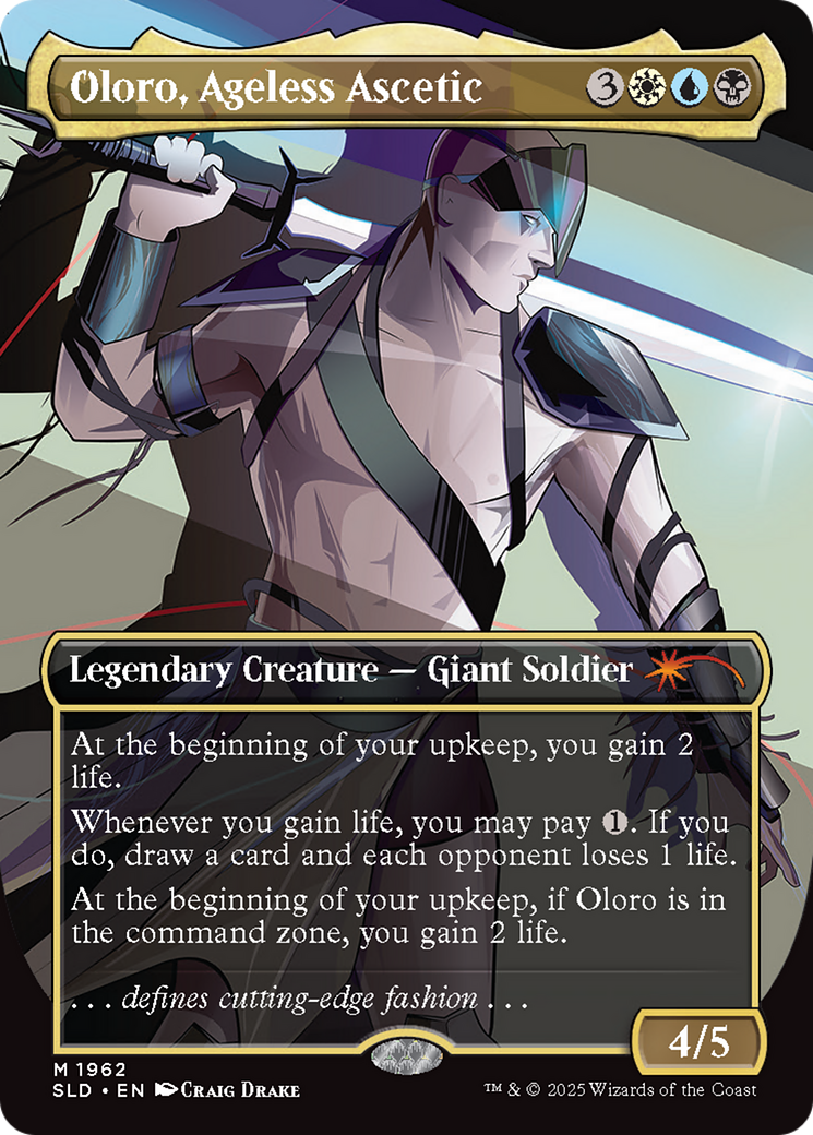 Oloro, Ageless Ascetic (Rainbow Foil) (SLD-1962) [Secret Lair] Drop (Borderless) Foil MTG Single Wizards of the Coast