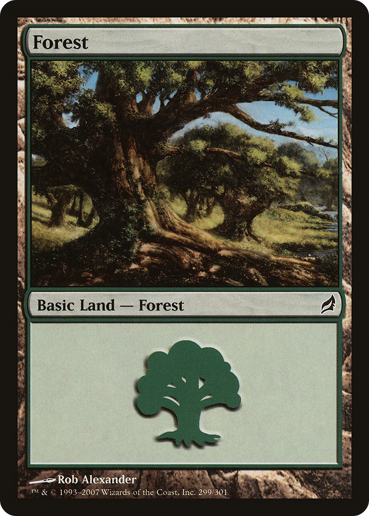 Forest (299) (LRW-299) [Lorwyn] Foil MTG Single Wizards of the Coast