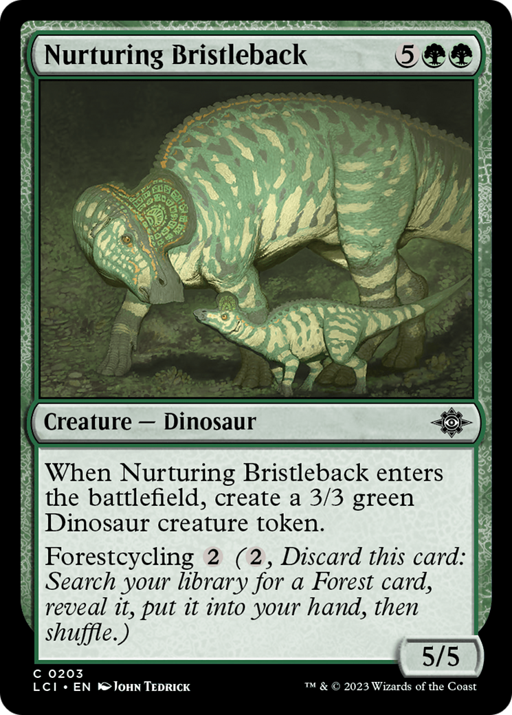 Nurturing Bristleback (LCI-203) [The Lost Caverns of Ixalan] Foil MTG Single Wizards of the Coast