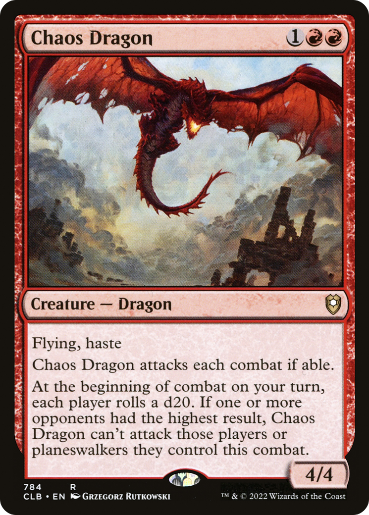 Chaos Dragon (CLB-784) [Commander Legends: Battle for Baldur's Gate] MTG Single Wizards of the Coast