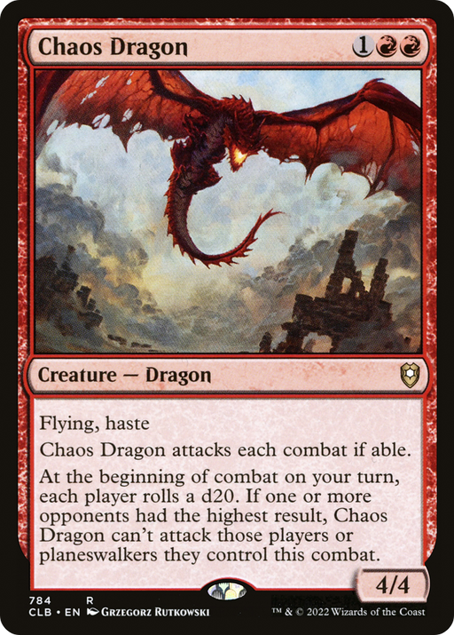 Chaos Dragon (CLB-784) [Commander Legends: Battle for Baldur's Gate] MTG Single Wizards of the Coast