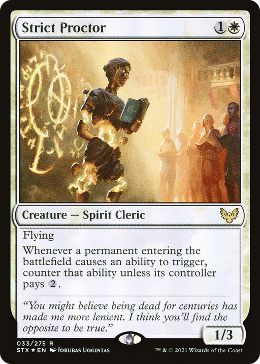 Strict Proctor (STX-33★) [Strixhaven: School of Mages] Foil MTG Single Wizards of the Coast