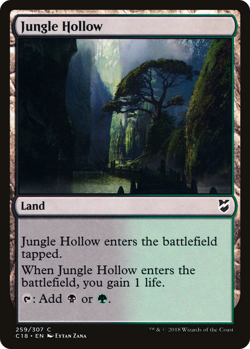 Jungle Hollow (C18-259) [Commander 2018] MTG Single Wizards of the Coast