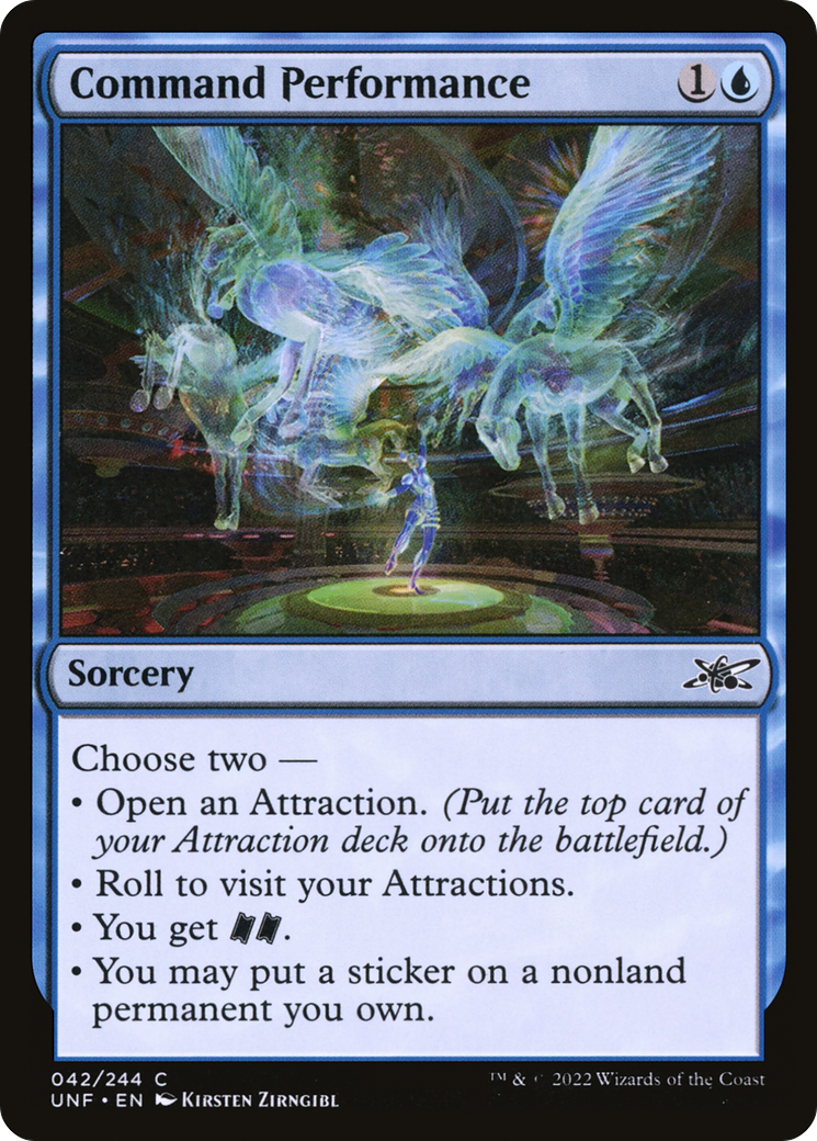 Command Performance (UNF-042) [Unfinity] MTG Single Wizards of the Coast