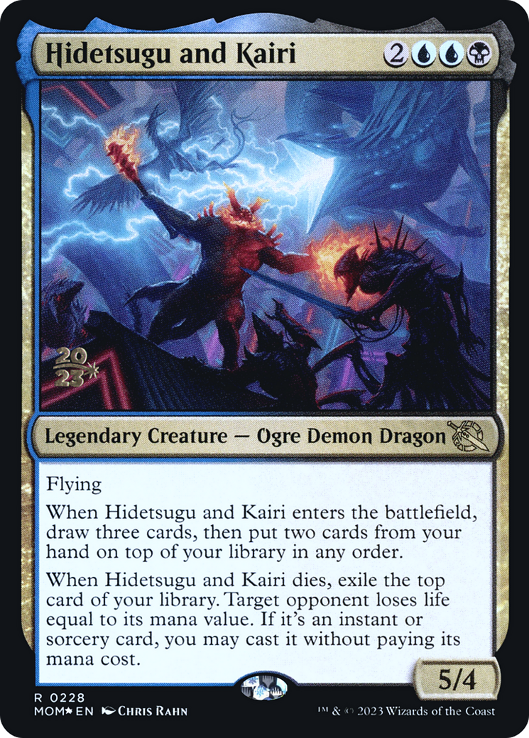 Hidetsugu and Kairi (PRE-228) [March of the Machine Promos] Foil MTG Single Wizards of the Coast