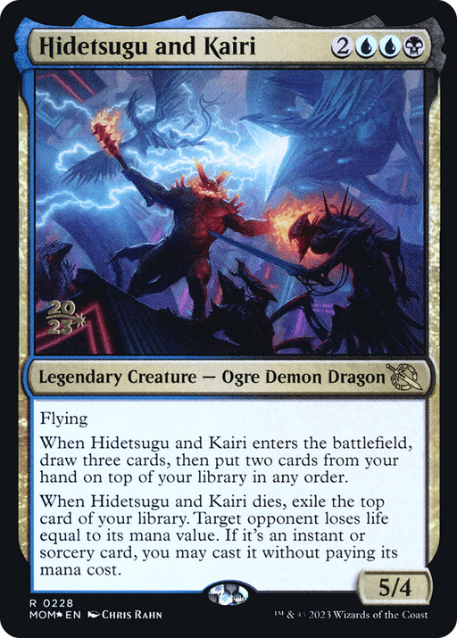 Hidetsugu and Kairi (PRE-228) [March of the Machine Promos] Foil MTG Single Wizards of the Coast
