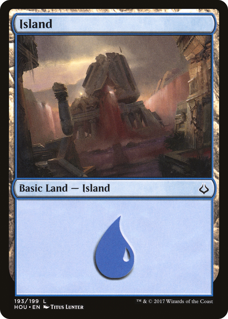Island (HOU-193) [Hour of Devastation] Foil MTG Single Wizards of the Coast