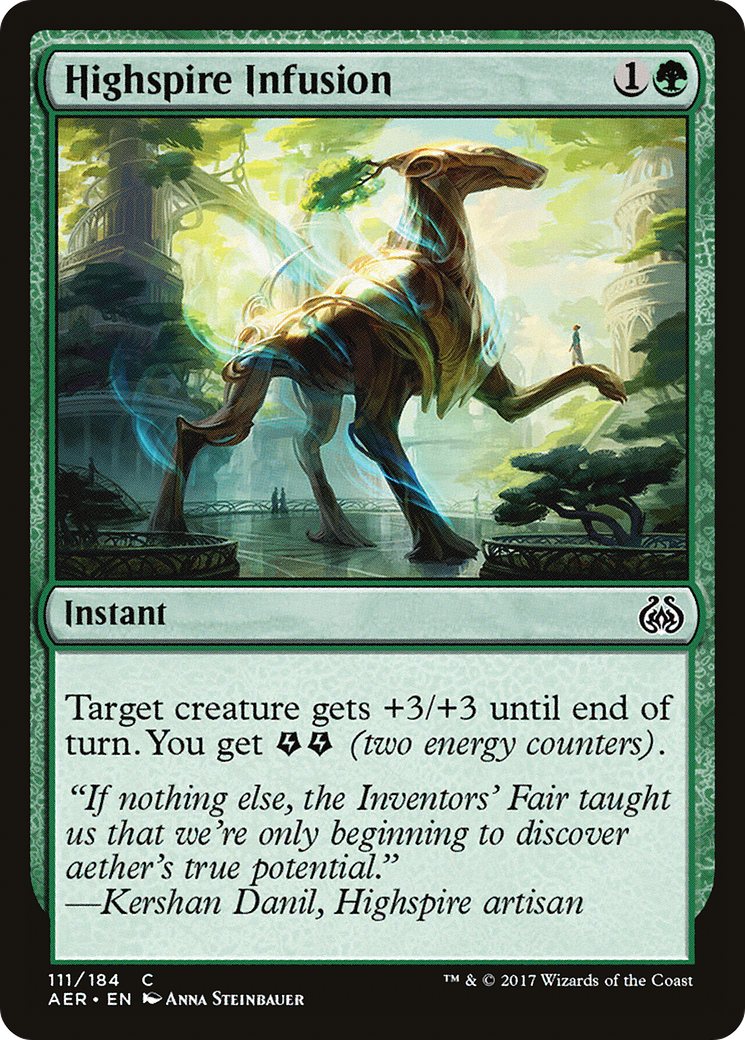 Highspire Infusion [Aether Revolt] MTG Single Magic: The Gathering