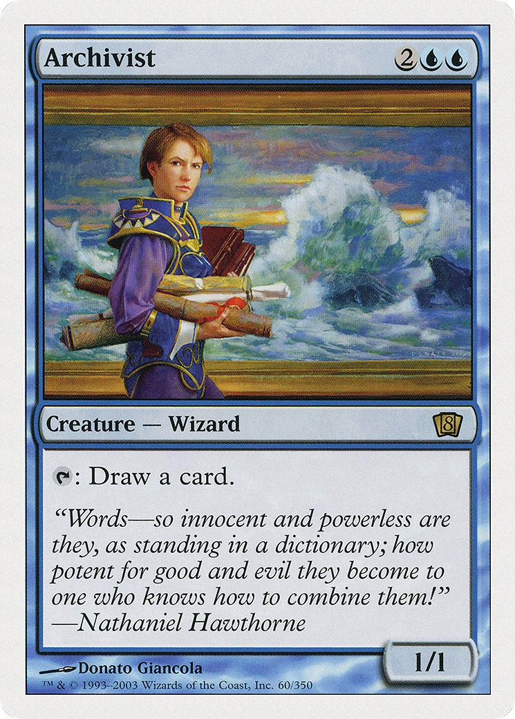 Archivist (8ED-060) [8th Edition] Foil MTG Single Wizards of the Coast
