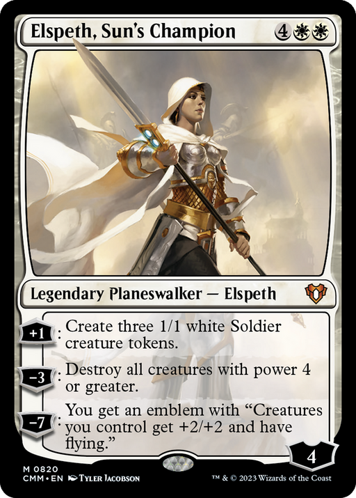 Elspeth, Sun's Champion (CMM-820) [Commander Masters] MTG Single Wizards of the Coast