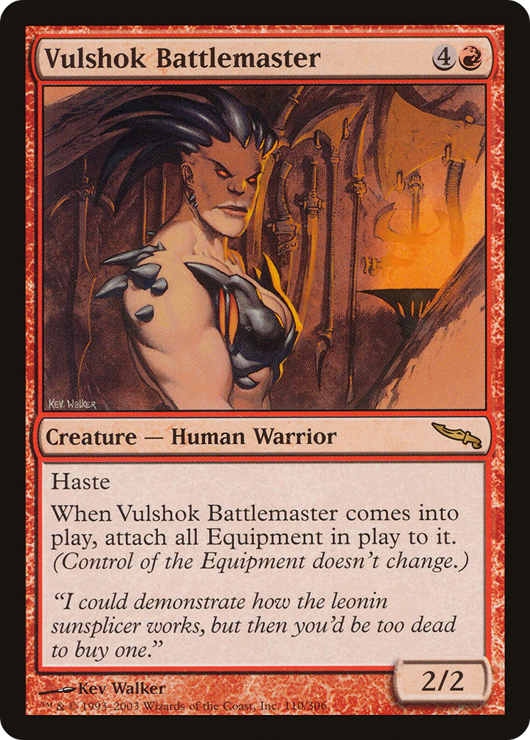 Vulshok Battlemaster [Mirrodin] MTG Single Magic: The Gathering   