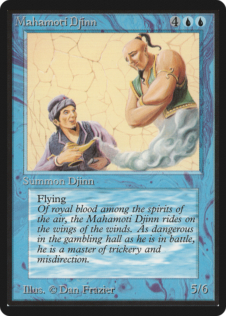 Mahamoti Djinn (LEB-) [Oldschool] Limited Edition Beta MTG Single Wizards of the Coast