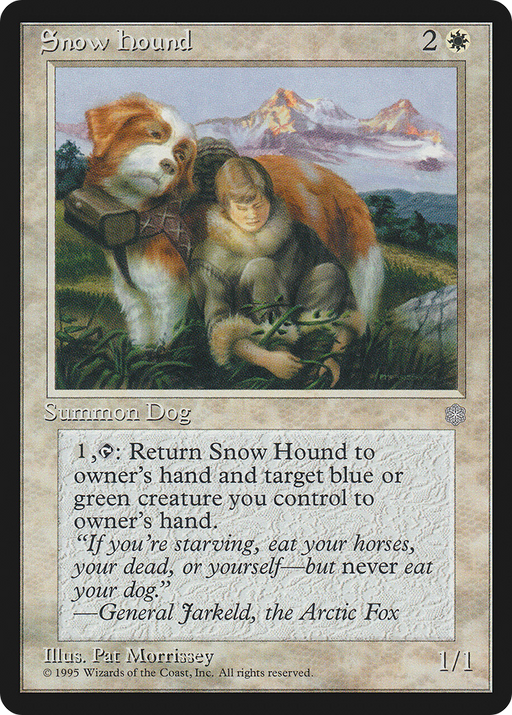 Snow Hound (ICE-) [Ice Age] MTG Single Wizards of the Coast