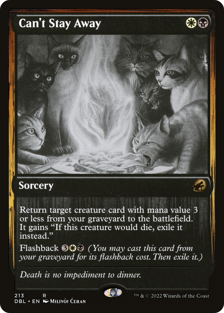 Can't Stay Away (DBL-213) [Innistrad: Double Feature] Foil MTG Single Wizards of the Coast