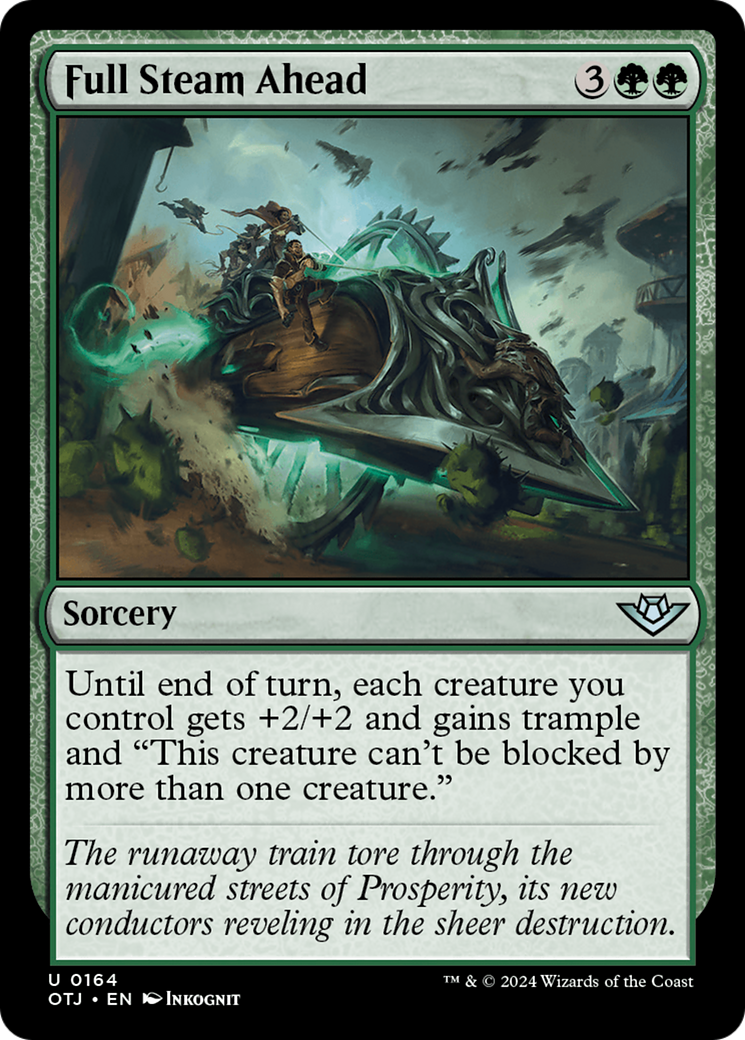 Full Steam Ahead (OTJ-164) [Outlaws of Thunder Junction] Foil MTG Single Wizards of the Coast