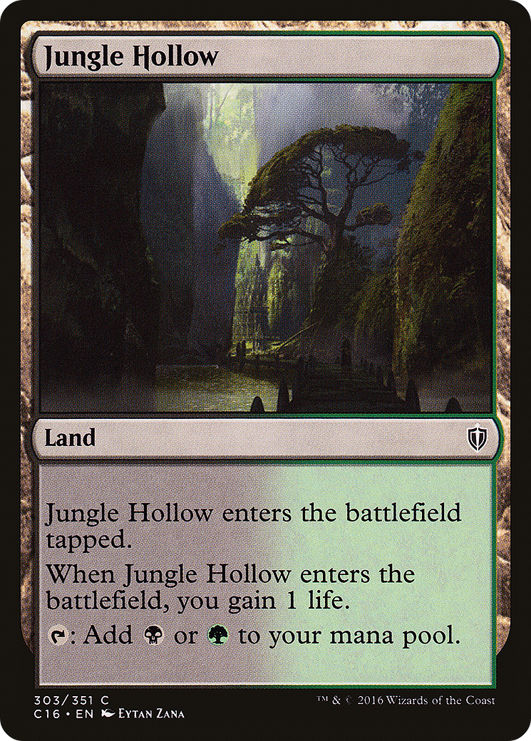 Jungle Hollow (C16-303) [Commander 2016] MTG Single Wizards of the Coast