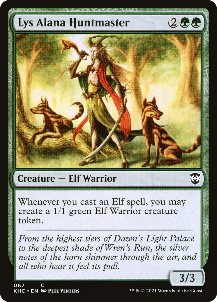 Lys Alana Huntmaster (KHC-067) [Kaldheim Commander] MTG Single Wizards of the Coast
