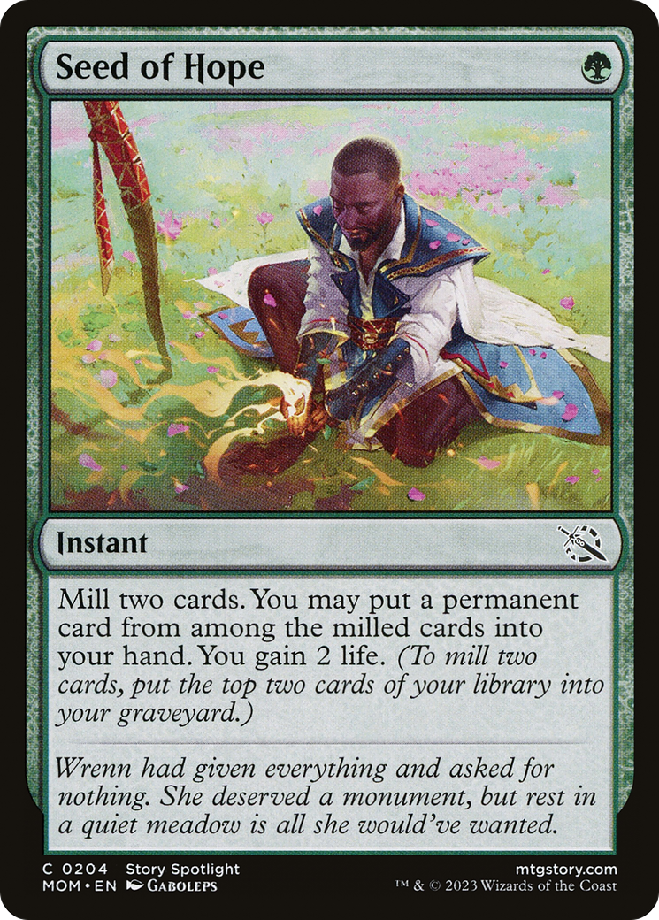 Seed of Hope (MOM-204) [March of the Machine] MTG Single Wizards of the Coast