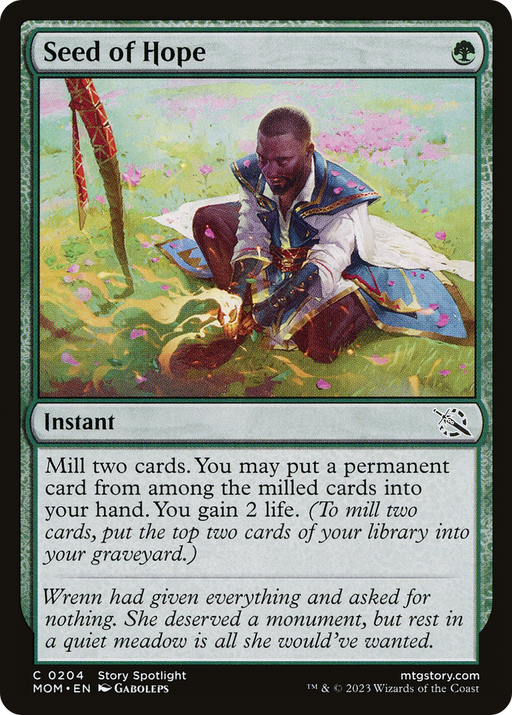 Seed of Hope (MOM-204) [March of the Machine] Foil MTG Single Wizards of the Coast