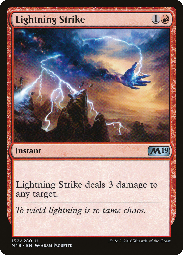 Lightning Strike [Core Set 2019] MTG Single Magic: The Gathering   