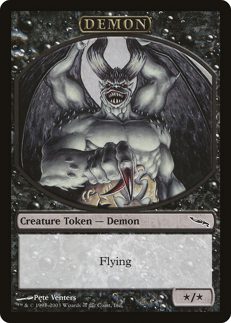 Demon Token [Magic Player Rewards 2003] MTG Single Magic: The Gathering
