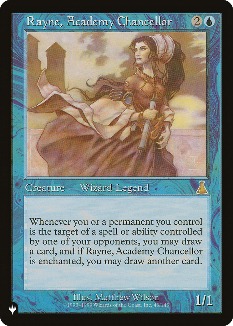 Rayne, Academy Chancellor (LIST-UDS-43) [Mystery Booster] The List MTG Single Wizards of the Coast