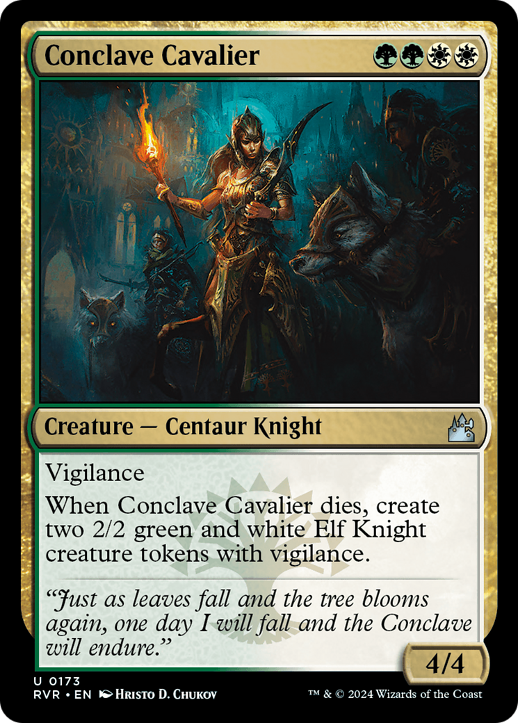 Conclave Cavalier (RVR-173) [Ravnica Remastered] Foil MTG Single Wizards of the Coast