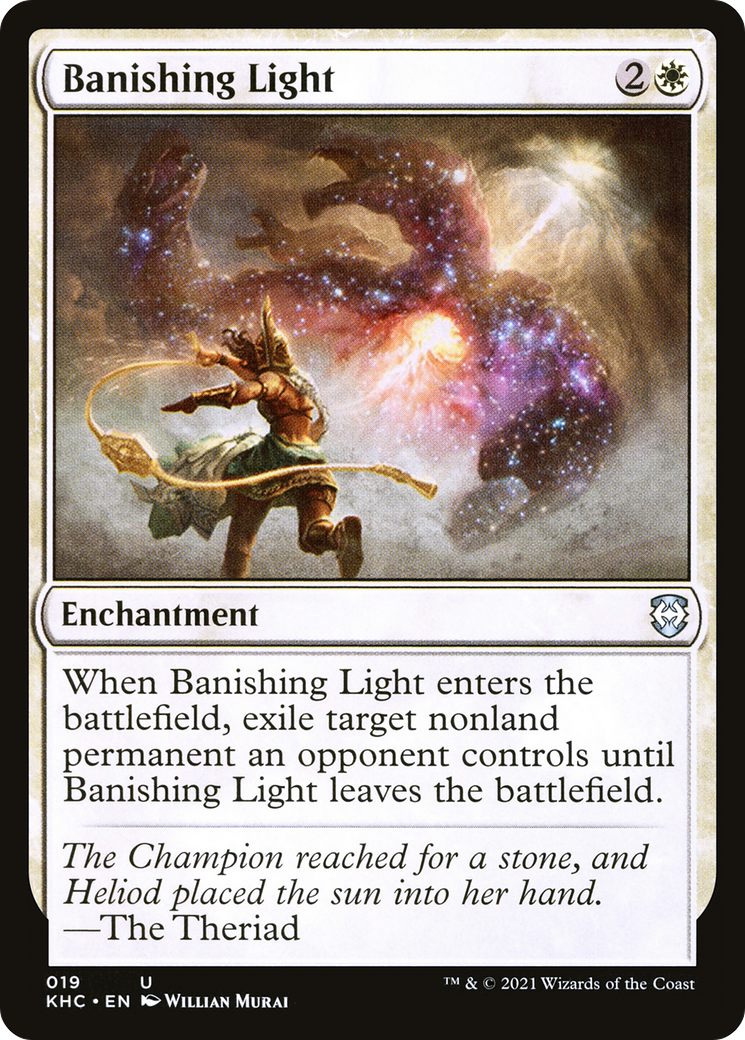 Banishing Light (KHC-019) [Kaldheim Commander] MTG Single Wizards of the Coast