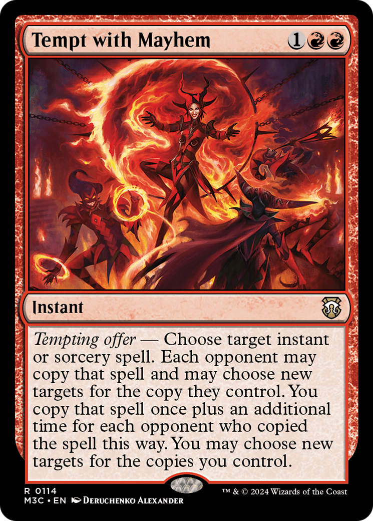 Tempt with Mayhem (M3C-114) [Modern Horizons 3 Commander] MTG Single Wizards of the Coast