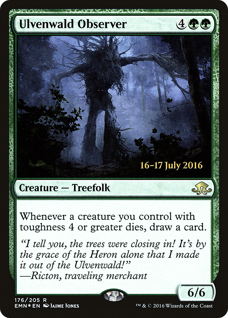 Ulvenwald Observer [Eldritch Moon Prerelease Promos] MTG Single Magic: The Gathering