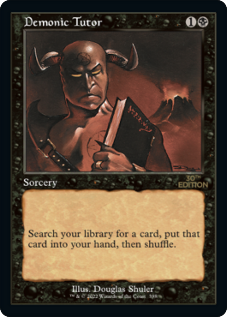 Demonic Tutor (30A-398) [30th Anniversary Edition] MTG Single Wizards of the Coast