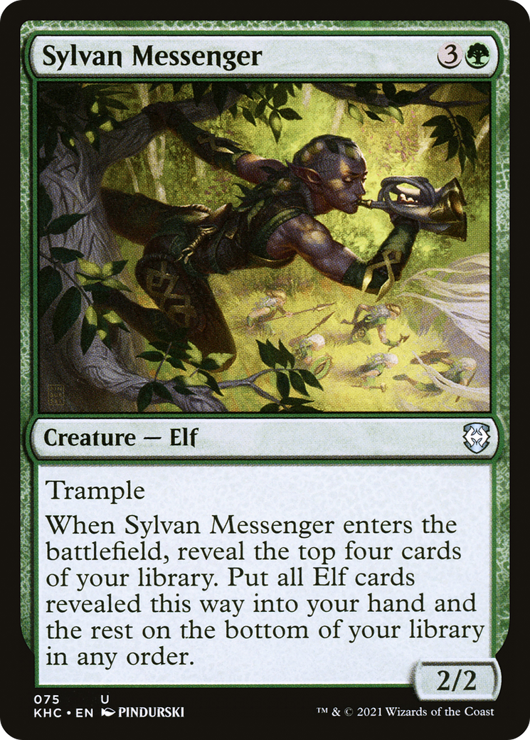 Sylvan Messenger (KHC-075) [Kaldheim Commander] MTG Single Wizards of the Coast